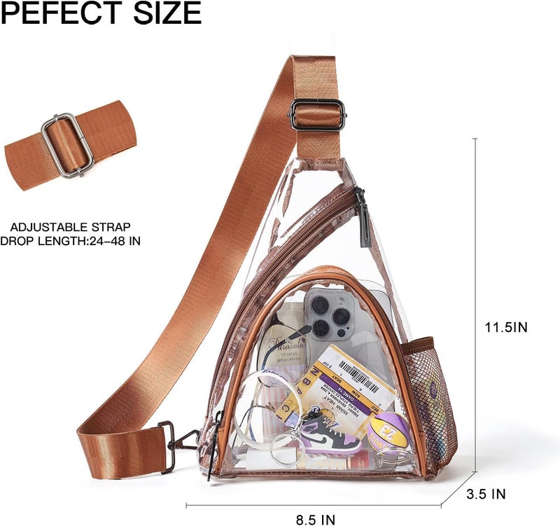 LATMAP 7L Sling Bag For Women Men Backpack Fanny Pack Crossbody Chest Travel Shoulder Belt Bags Purse Handbag PU Leather - Image 5